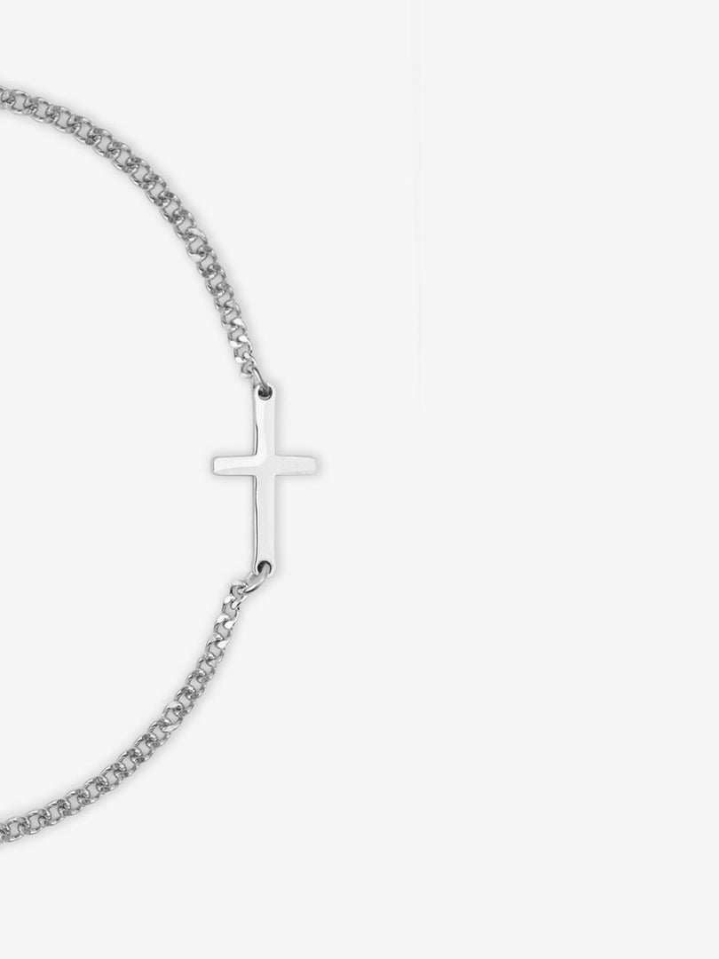CROSS BRACELET | SILVER