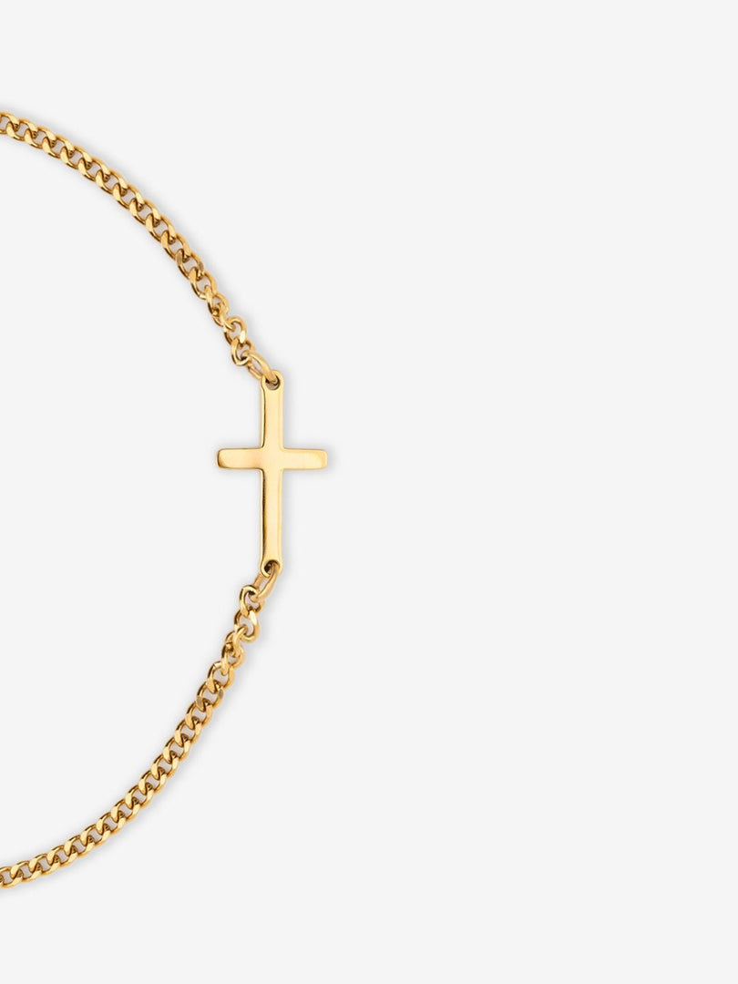CROSS BRACELET | 18K GOLD