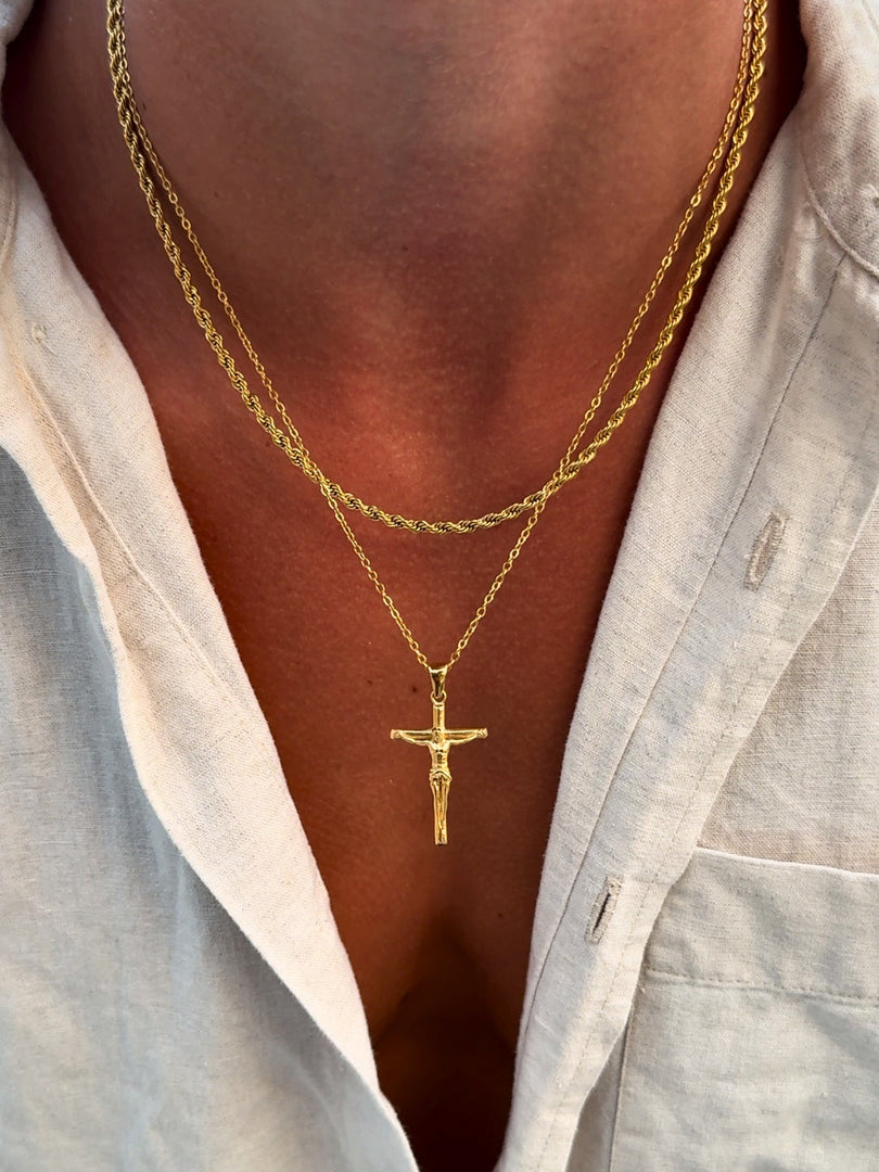 CRUCIFIX CHAIN | 18K GOLD