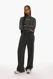 ACID WASH PLUSH TROUSERS - BLEIRE