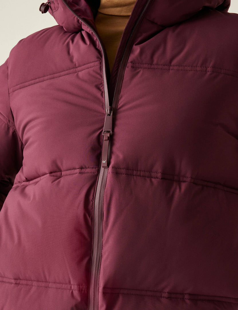QUILTED HOODED PUFFER JACKET