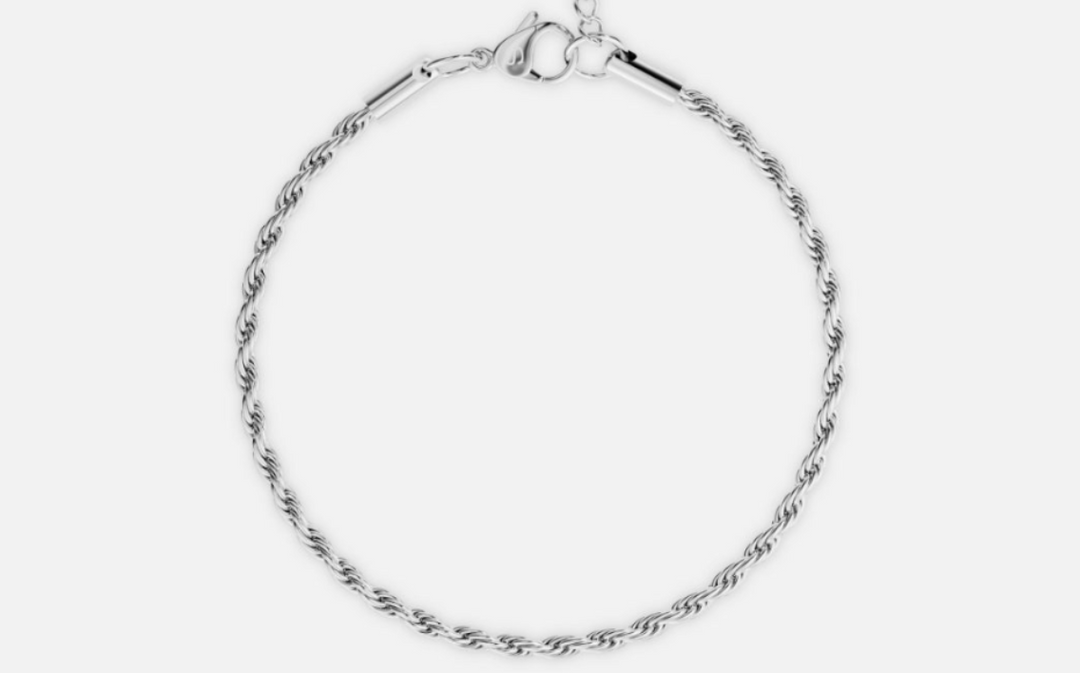 ROPE BRACELET 3MM | SILVER