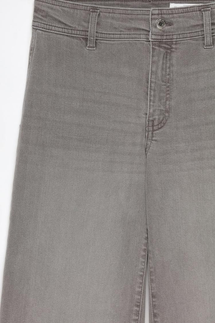 Full product shot highlighting the overall shape and details of the culotte jeans.