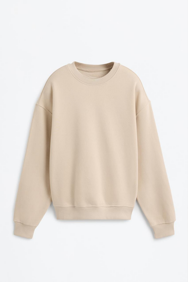 Beige women's sweatshirt
