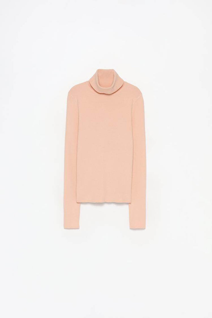 Beige turtleneck sweater for women

