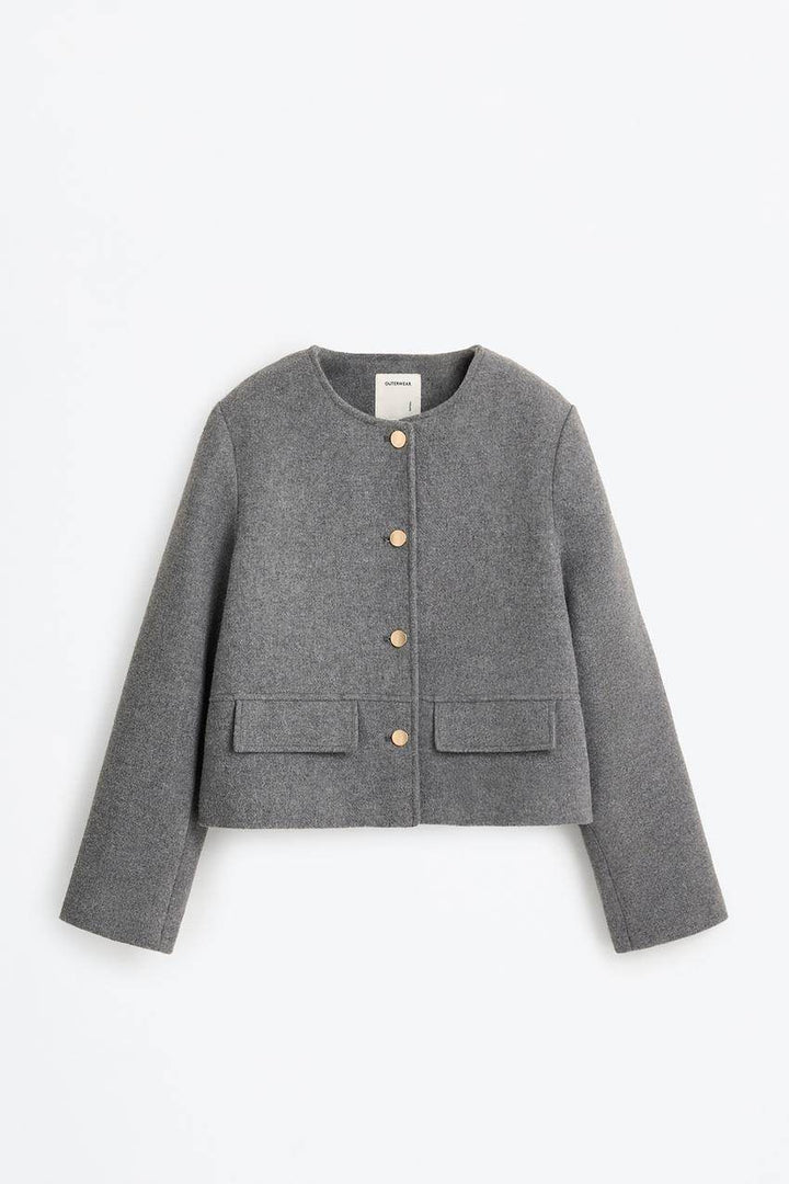 Grey women's cloth jacket
