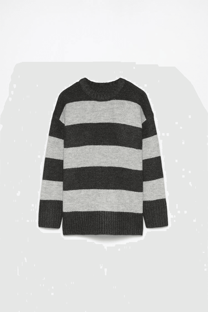 Close-up product image of grey soft sweater fabric

