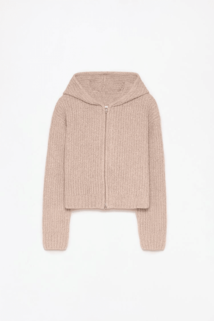 Khaki chenille jacket for women

